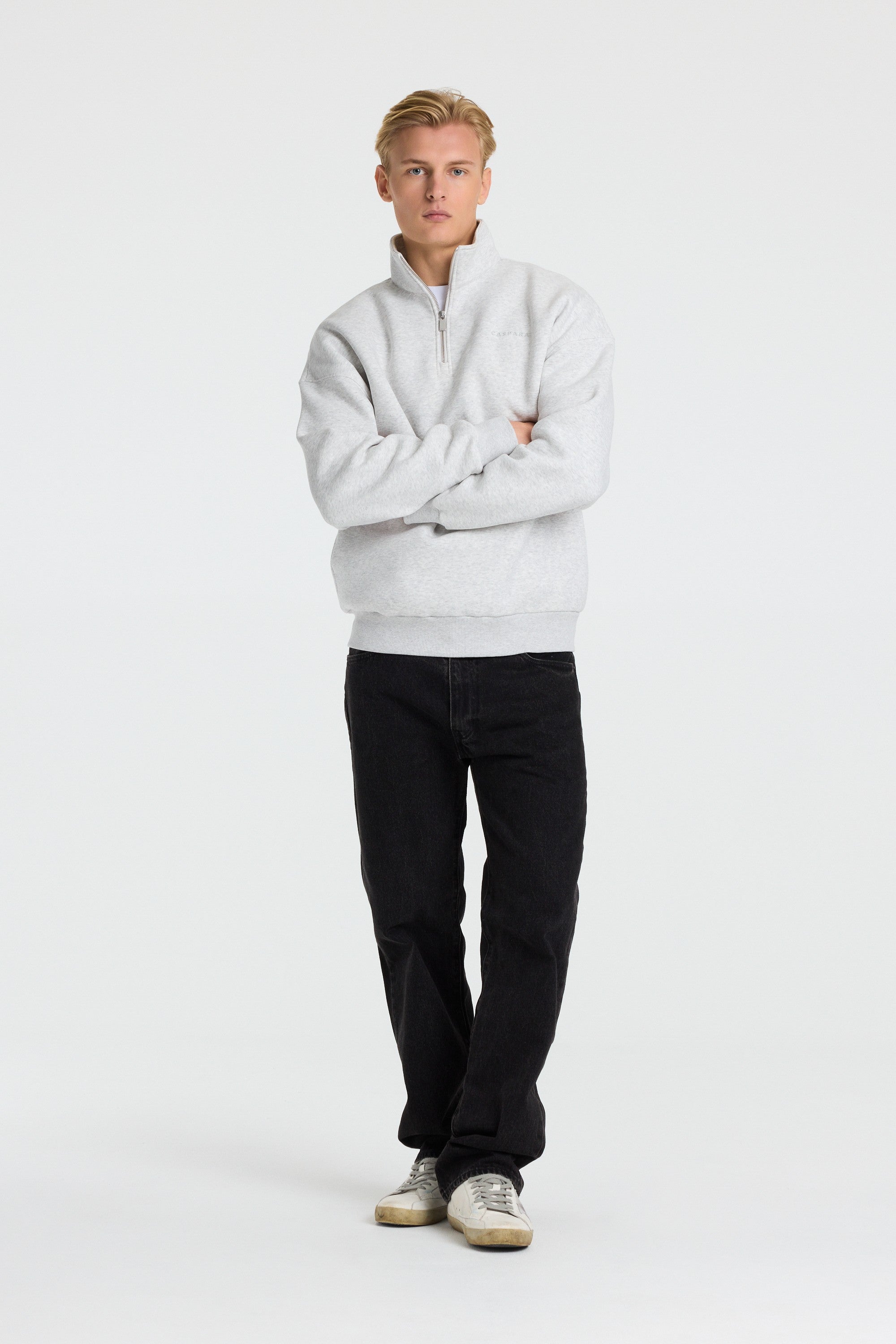 M. 1/4 Zip - Grey Melange